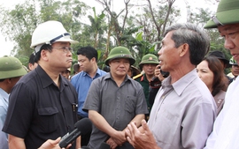 Kiểm tra vận hành hồ chứa cắt lũ tại Quảng Nam